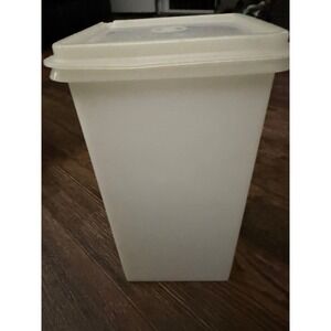 Vintage Tupperware Modular Mates Container White Square Canister Lid #231